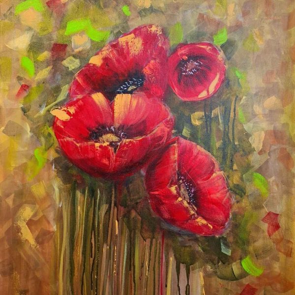 Umetniška slika Cvetni slap