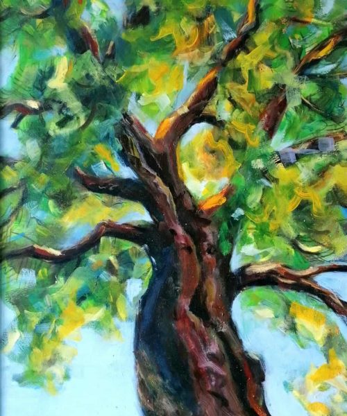 Umetniška slika Pogled od spodaj