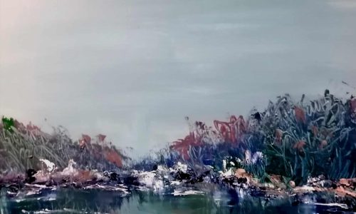 Umetniška slika Pokrajina v abstraktu