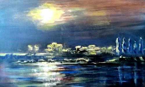 Umetniška slika Skrivnostna noč