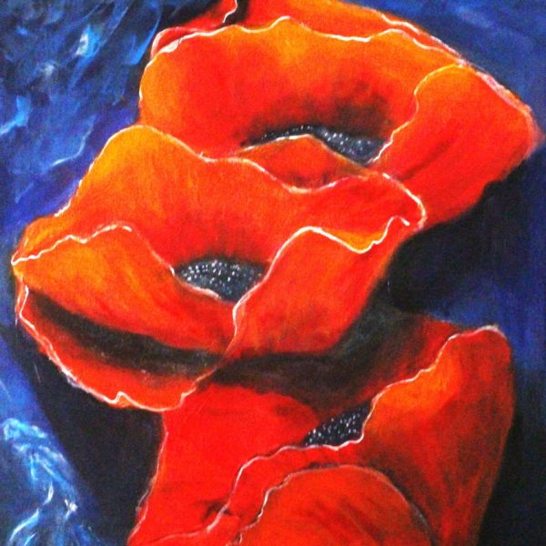 Umetniška slika Objem rože