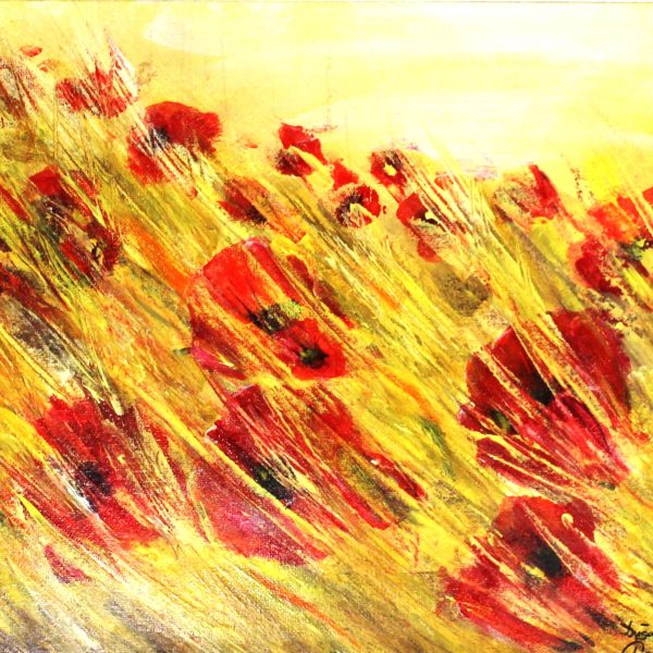 Umetniška slika Radost makov