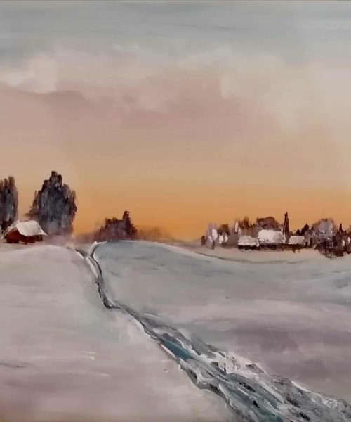 Umetniška slika Zima v siju